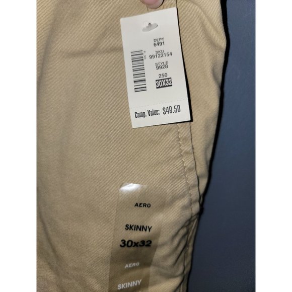 Aeropostale Men's Skinny Khaki Size 30x32 NWT - Picture 3 of 6